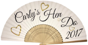 Hen Do with Name & Year (scattered hearts) - £5.95